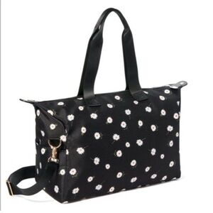 Alice + Olivia Black Daisy Print Tote